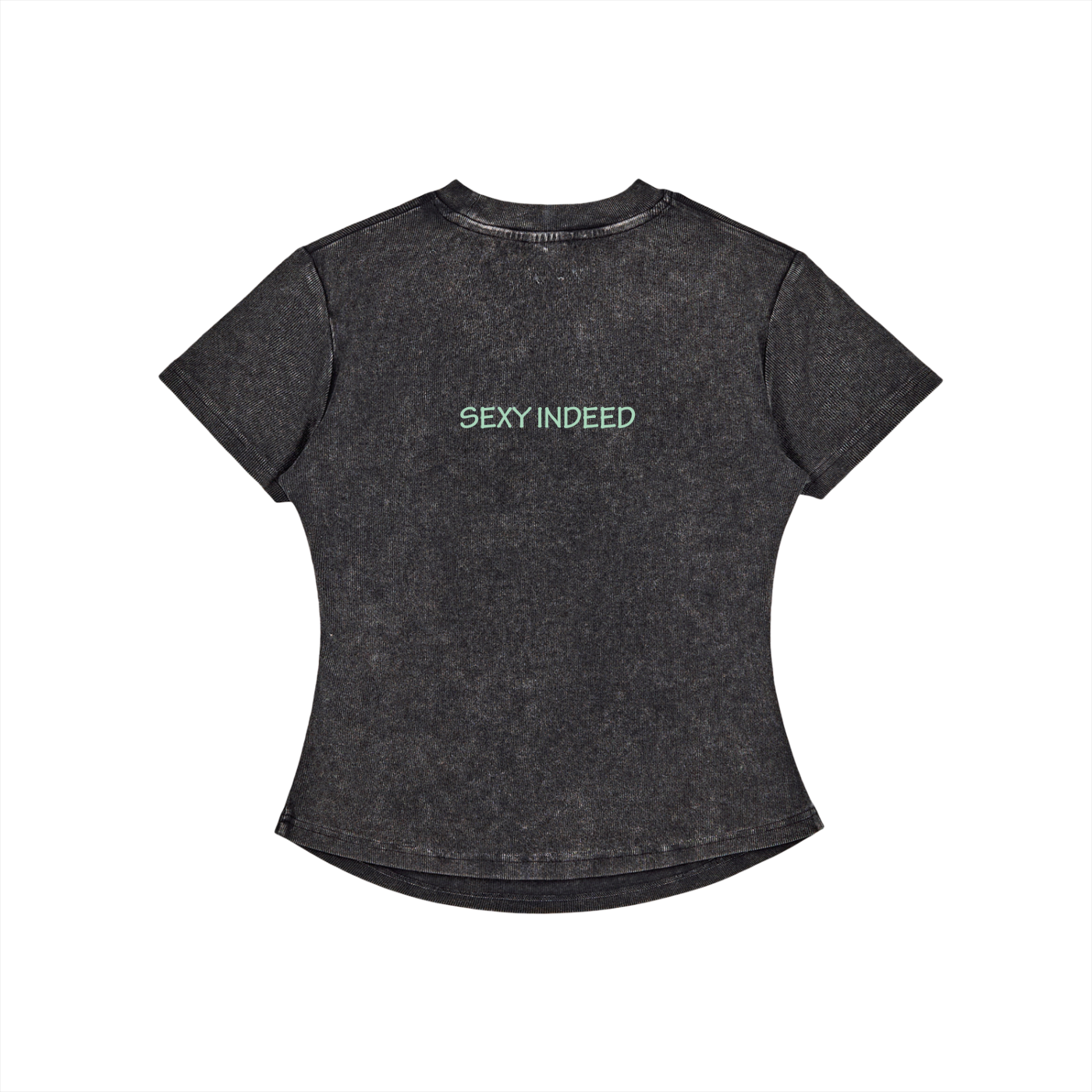 Vintage Washed Bodycon Cotton T-Shirt