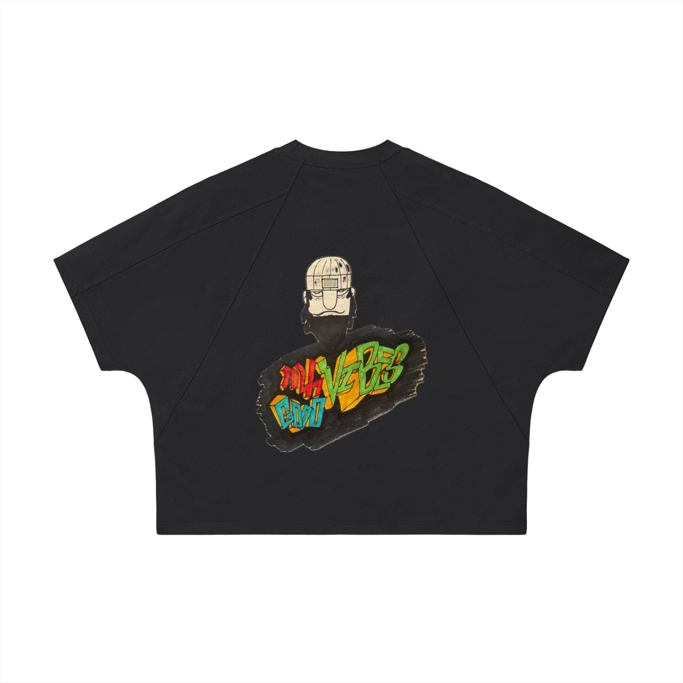 Unisex Boxy Tonal Paneling T-Shirt